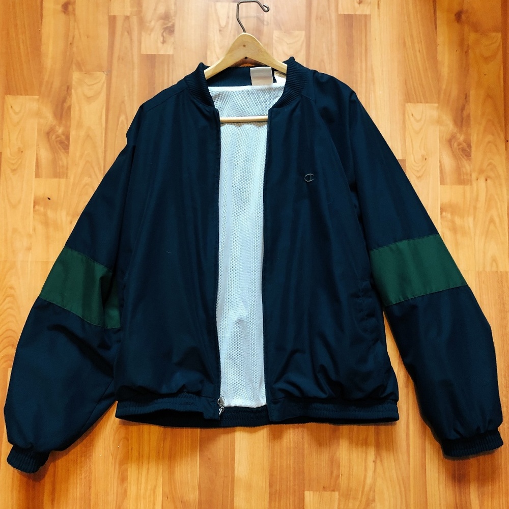 CHAMPION DARK NAVY ATHLETIC JACKET